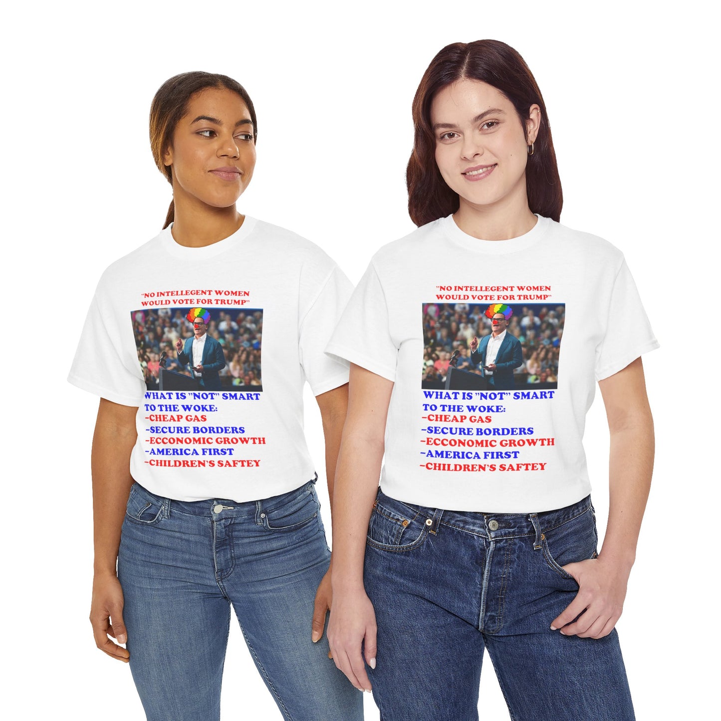 'INTELLEGENT WOMEN FOR TRUMP' NOVELTY TRUMP TEE