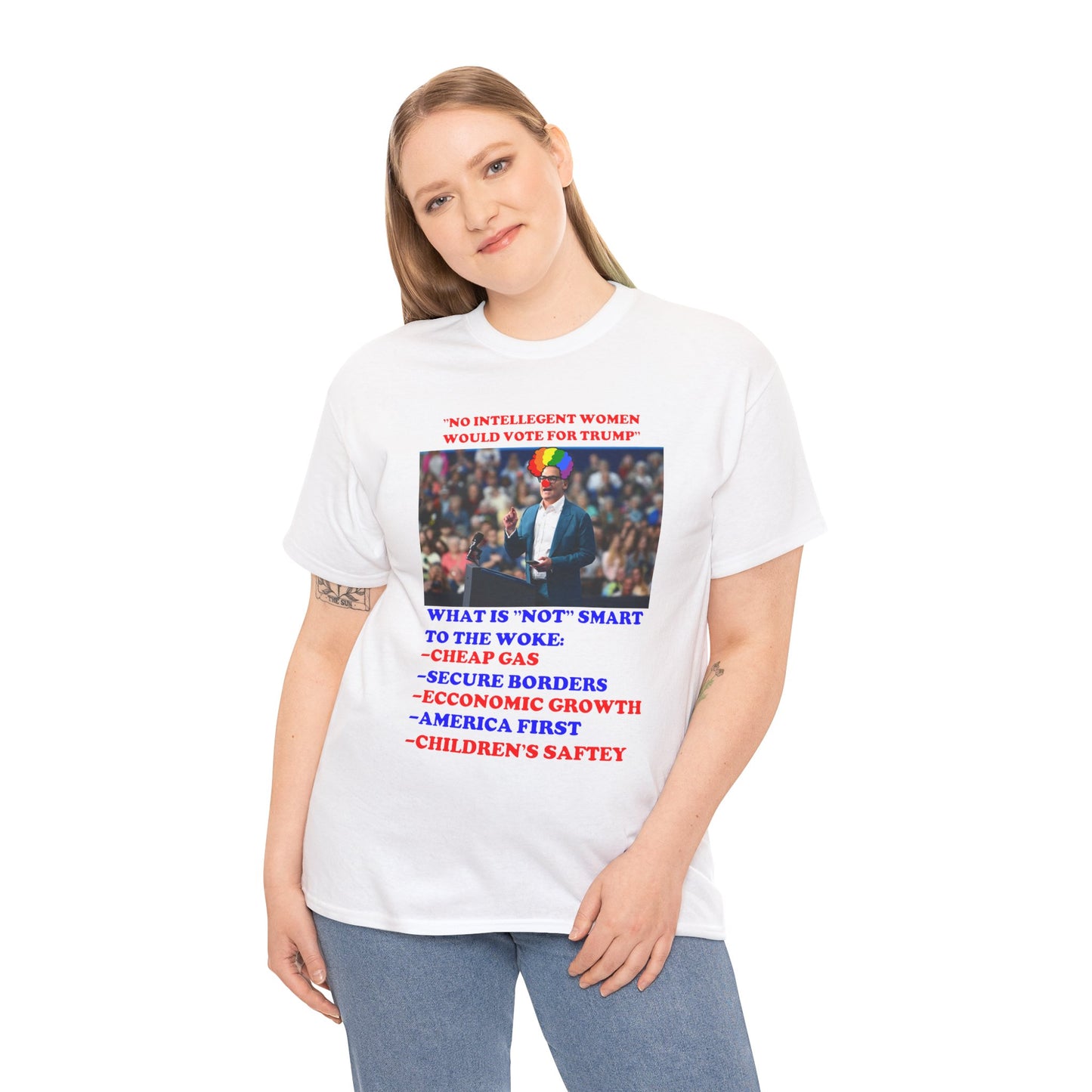 'INTELLEGENT WOMEN FOR TRUMP' NOVELTY TRUMP TEE