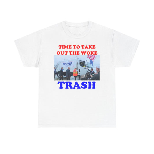 'Time to Take Out the Woke Trash' NOVALTY TRUMP TEE