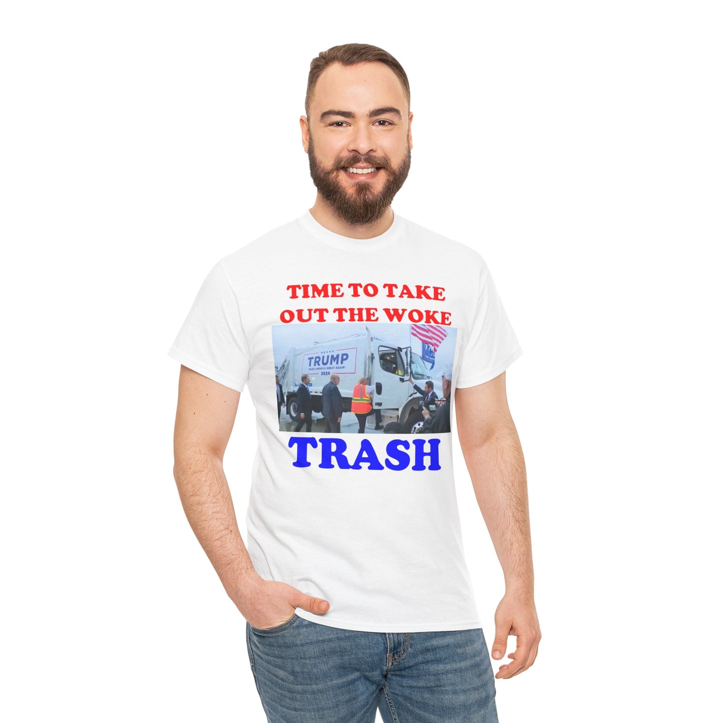 'Time to Take Out the Woke Trash' NOVALTY TRUMP TEE