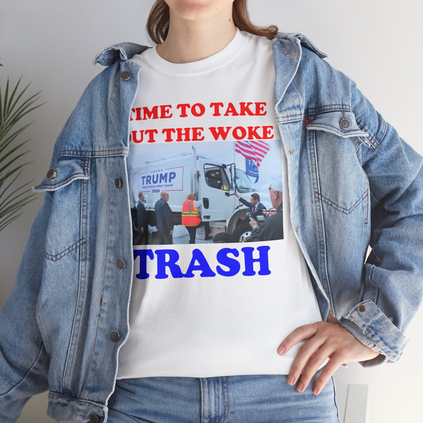 'Time to Take Out the Woke Trash' NOVALTY TRUMP TEE