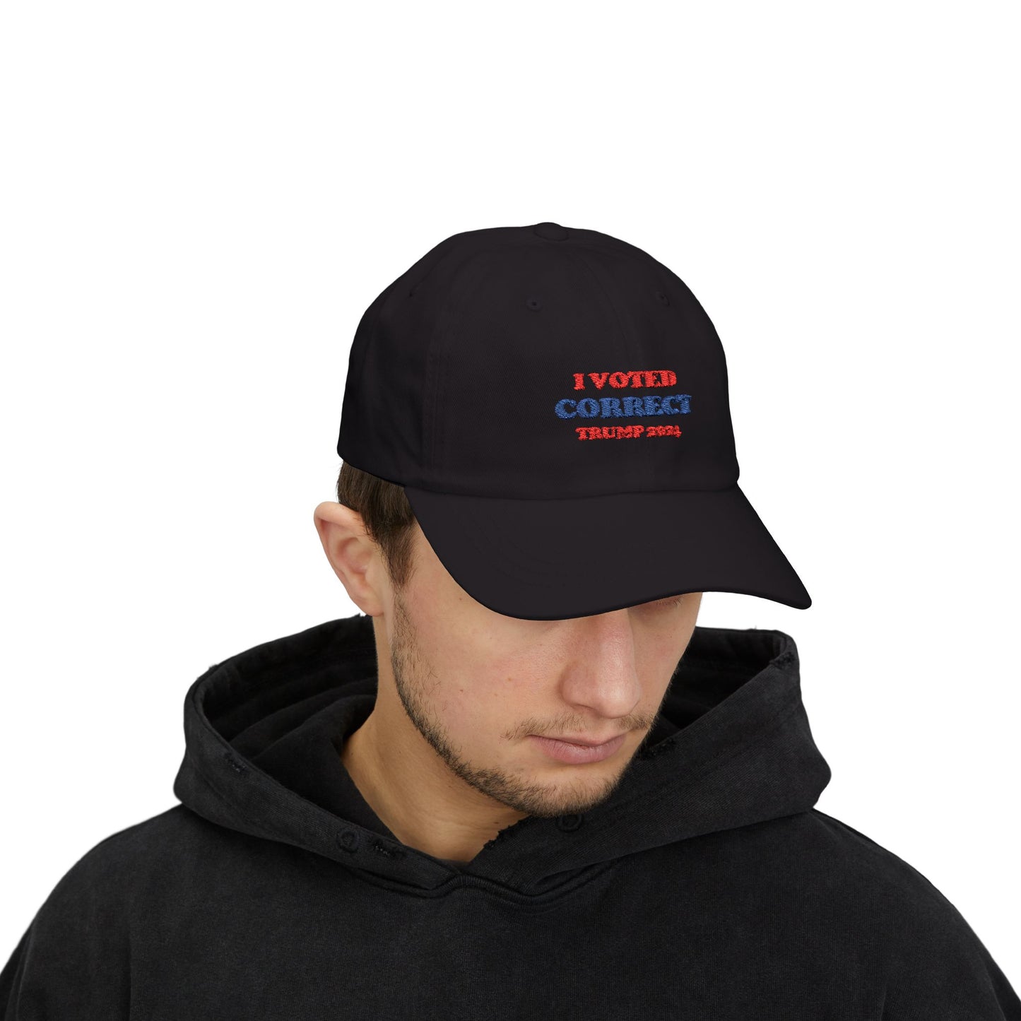 I Voted Correct Classic Dad Cap - Trump 2024 Hat for Supporters